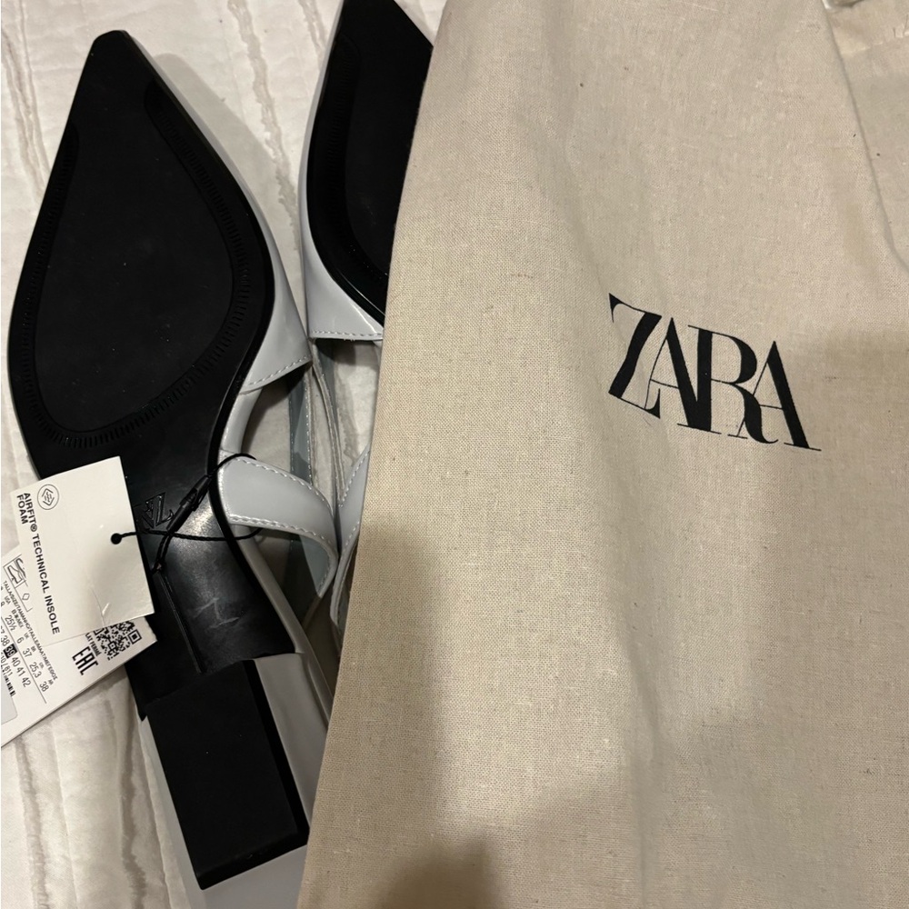 Zara Monochrome Pointed Toe Shoes